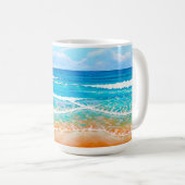 Mug Australian Blue Beach Painting été (Devant droit)