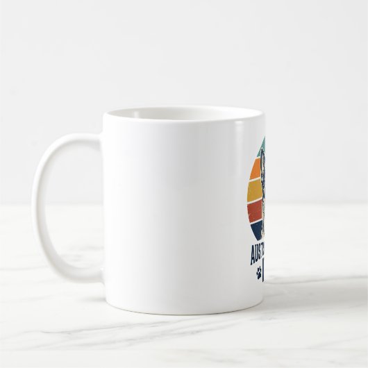 Mug Australian Cattle Dog Dad Vintage Sunset Shirt_1 (Gauche)