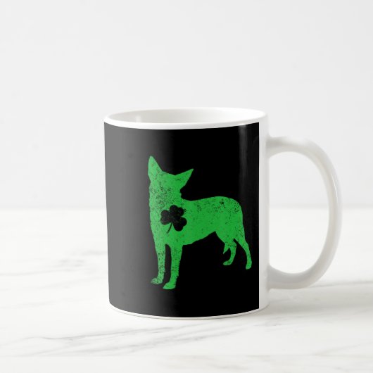 Mug Australian Cattle Dog Irish Clocher St Patrick Day (Droite)