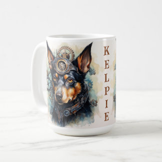 Mug Australian Kelpie Steampunk Dog