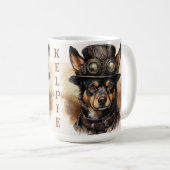 Mug Australian Kelpie Steampunk Dog (Devant droit)