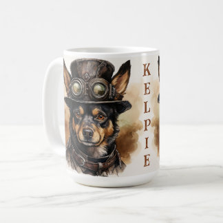 Mug Australian Kelpie Steampunk Dog