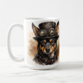 Mug Australian Kelpie Steampunk Dog (Gauche)