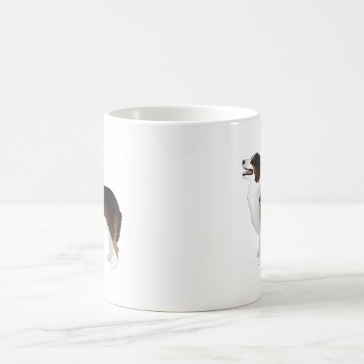 Mug Australian Shepherd Basic Breed Silhouette (Centre)