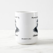 Mug Australian Shepherd Black Watercolor personnalisen (Centre)