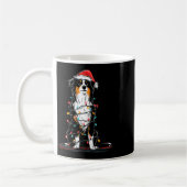 Mug Australian Shepherd Christmas Graphics Dog Lights  (Gauche)