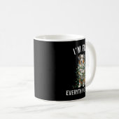 Mug Australian Shepherd Christmas I'm Fine Everything  (Devant droit)