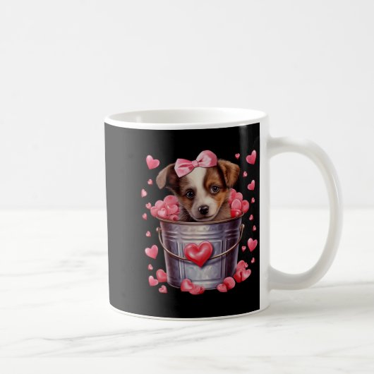 Mug Australian Shepherd Dog Valentines Puppy Love Hear (Droite)