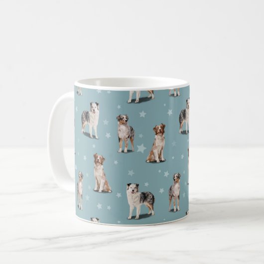 Mug Australian Shepherd Dogs (Devant gauche)