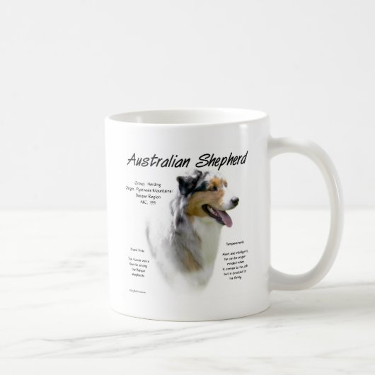 Mug Australian Shepherd History, Tout sur les Australi (Droite)