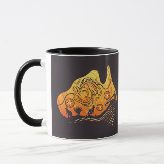Mug Australie Art aborigène (Gauche)