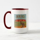 Mug Australie | Ayers Rock Kangaroos (Gauche)