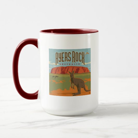 Mug Australie | Ayers Rock Kangaroos (Gauche)