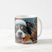 Mug Australie Berger Dog Roller Dessous de verre Noël (Devant droit)
