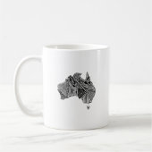 Mug Australie Carte Doodle (Gauche)
