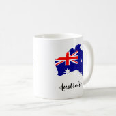 Mug Australie Carte du drapeau australien Aussie (Devant droit)