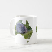 Mug Australie Contour Forme Cute Wombat Tasmanie (Devant gauche)