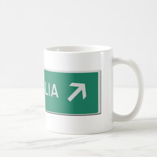 Mug Australie dans cette direction (Droite)