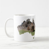 Mug Australie Forme Mignon Quokka Mangeant de l'Herbe (Gauche)