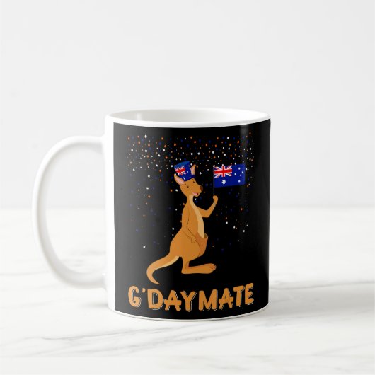 Mug Australie G-day Mate Funny Kangaroo Australian Sym (Gauche)