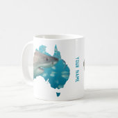 Mug Australie Grande forme du pays de requin blanc (Devant gauche)