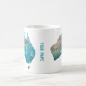 Mug Australie Grande forme du pays de requin blanc (Centre)