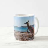 Mug Australie Kangaroo sur la plage Photo (Devant droit)