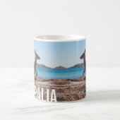 Mug Australie Kangaroo sur la plage Photo (Centre)