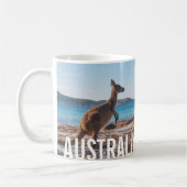 Mug Australie Kangaroo sur la plage Photo (Gauche)