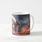 Mug Australie Kelpie Dog Roller Dessous de verre Noël (Devant droit)