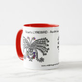 Mug Australie - Lyre BIRD - Conservation - Ecologie (Devant gauche)