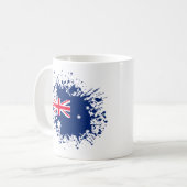 Mug Australie Souvenir Landmark, Australie Drapeau Voy (Devant gauche)