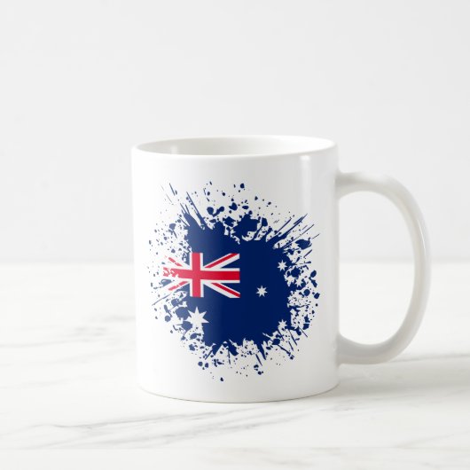 Mug Australie Souvenir Landmark, Australie Drapeau Voy (Droite)