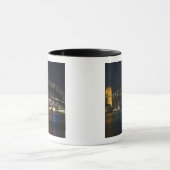 Mug Australie, Sydney. Le port de Sydney la nuit. (Centre)
