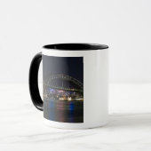 Mug Australie, Sydney. Le port de Sydney la nuit. (Devant gauche)