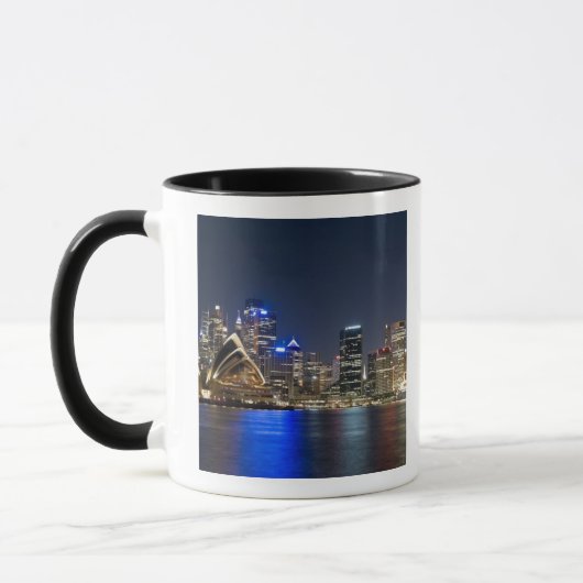 Mug Australie, Sydney. Skyline avec l'Opéra vu (Gauche)