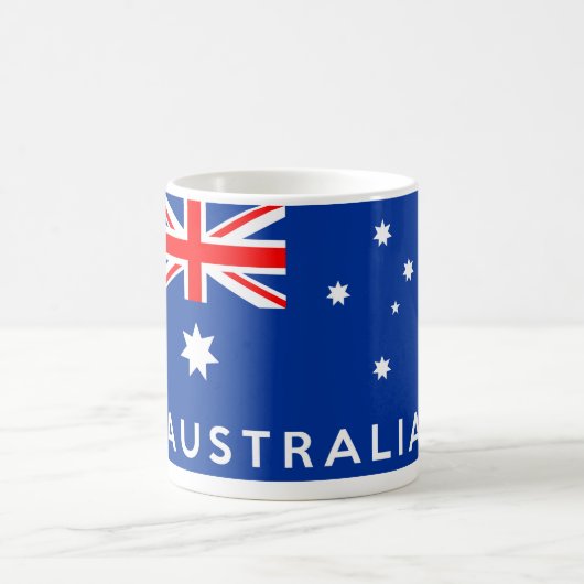 Mug australie symbole du drapeau du pays nom (Centre)