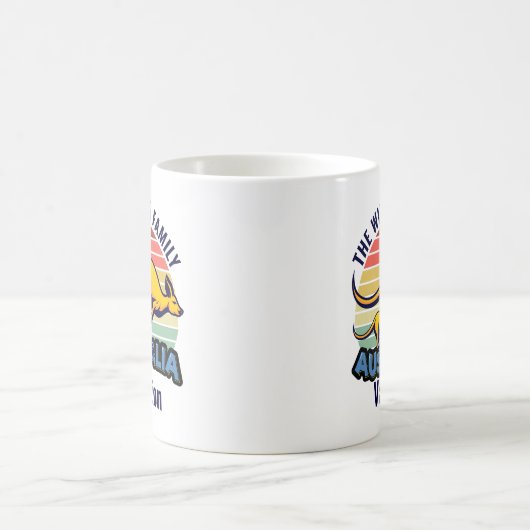 Mug Australie Voyage Kangaroo Sunset Custom Keepsaké (Centre)