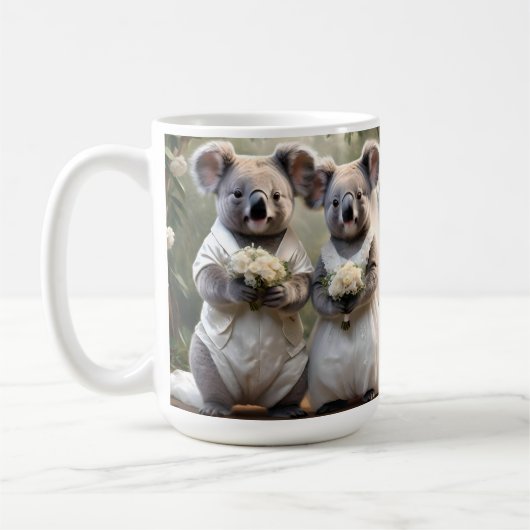 Mug Australien Koala Bear Mariage blanc (Gauche)