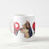 Mug Australien Terrier I (coeur) mon (Devant gauche)