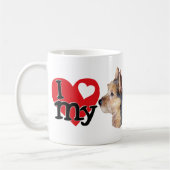 Mug Australien Terrier I (coeur) mon (Gauche)