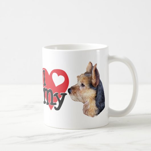 Mug Australien Terrier I (coeur) mon (Droite)
