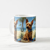 Mug Australien Terrier On Beach amoureux des chiens ca (Devant gauche)