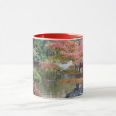 Mug AutAutomne Japonais Garden Pond Photo (Centre)