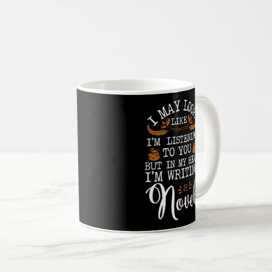 Mug Auteur D'Écriture J'Ai L'Air D'Écouter (Devant droit)