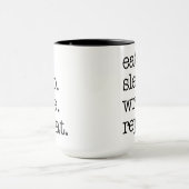 Mug Auteur Écrivain Littéraire Cadeau Mange Sommeil Éc (Centre)
