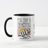 Mug AUTEUR PAS UN COMBATTRE Auteur NaNoWriMo (Gauche)