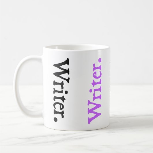 Mug Auteur vertical de Colorsplash d'inversion (Gauche)
