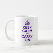 Mug Authentique gardez le calme et continuez le (Gauche)