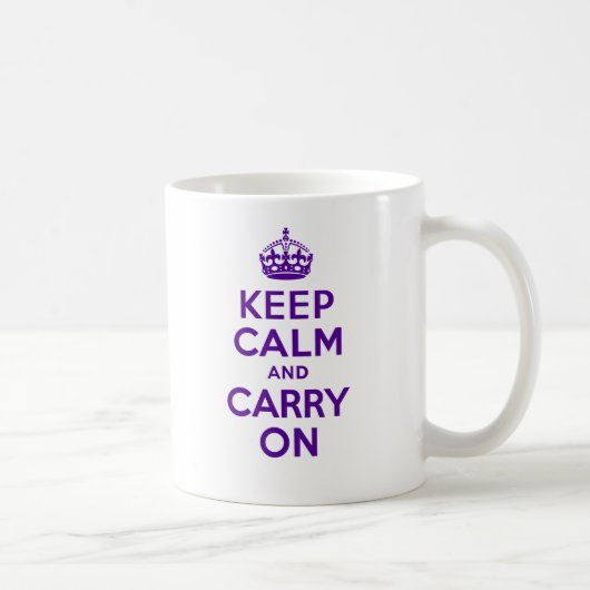Mug Authentique gardez le calme et continuez le (Droite)